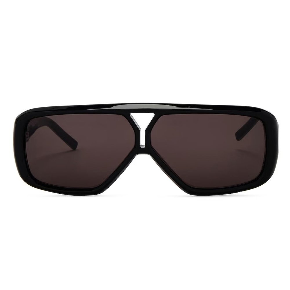 NEW Saint Laurent Rectangular Sunglasses in Black -- SL 569 Y-001